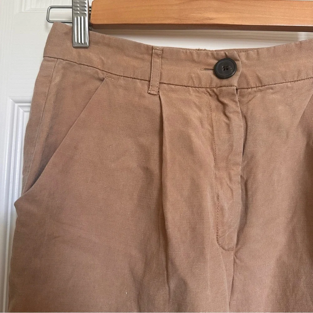 Mara Hoffman Brown Chino pants Linen Size 6 - Picture 2 of 9